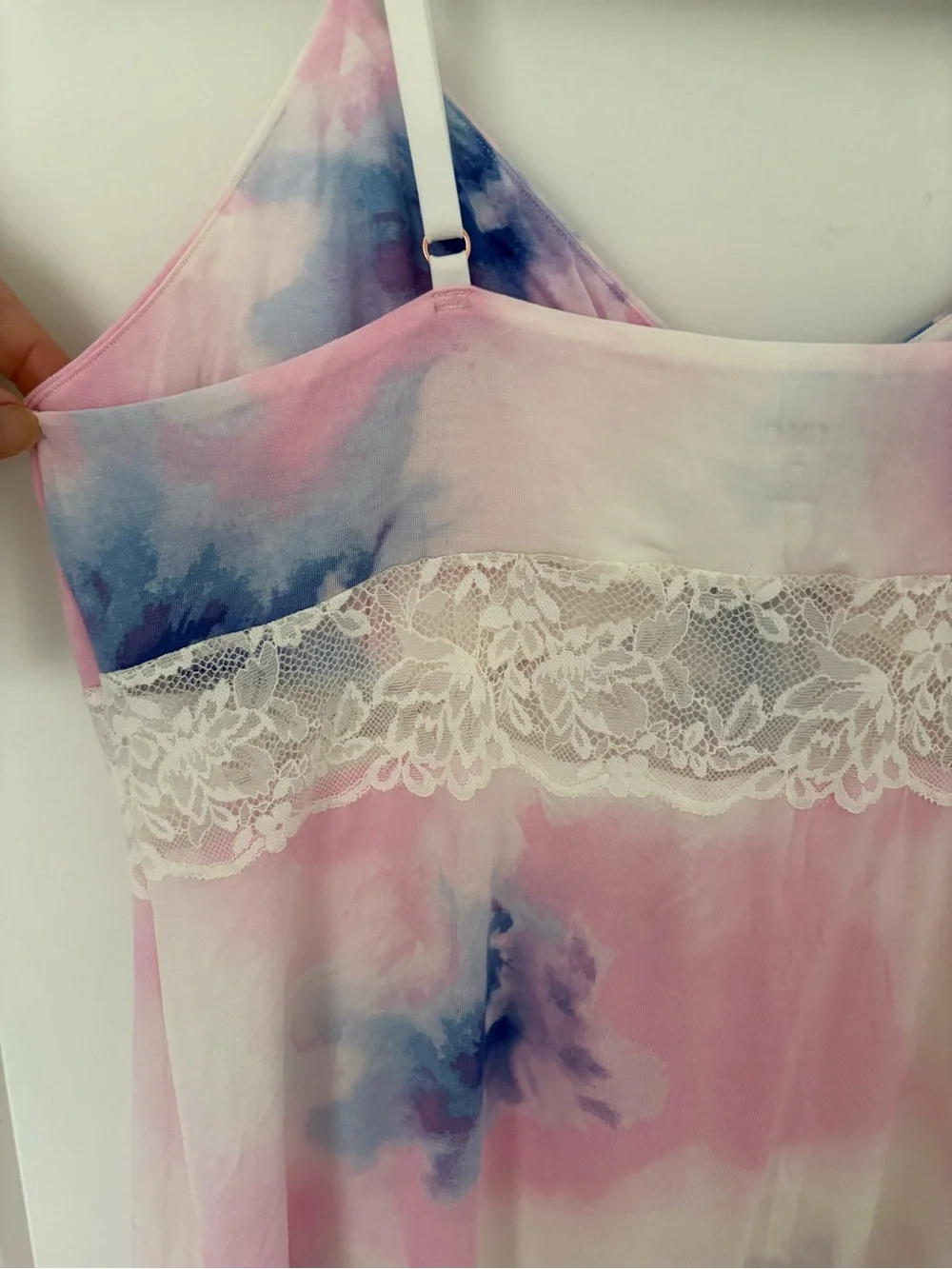 ✨ NWT INC International Concepts Lace-Trim Tie-Dye Chemise ✨ Large